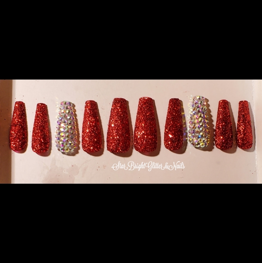 Custom "Dorothy's Slipper" Press On Nails